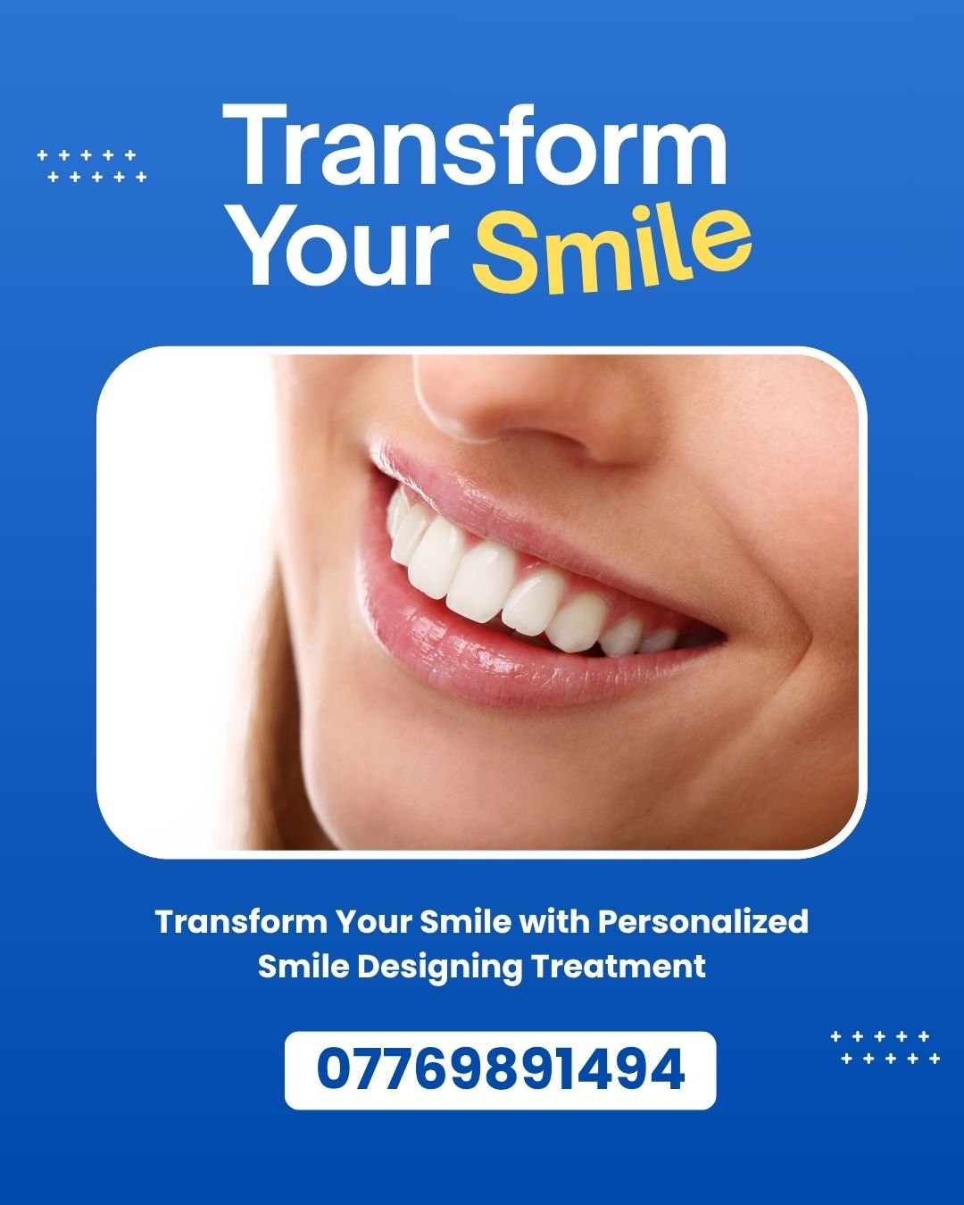 Modern Blu Dental Clinic Transformation Instagram Post